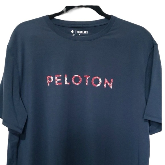 Peloton x Fourlaps Tee stretch Mens Small - Picture 3 of 9